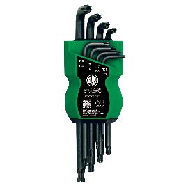 TORX®-Winkelschraubendreher-Satz, TX9-TX40, lang mit Kugelkopf Produktbild